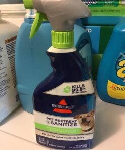BISSELL Pet Pretreat + Sanitize Stain & Odor Remover, 1129 22 Fl Oz (Pack of 1) 19 71u4zGOMxOL
