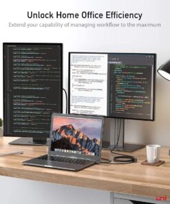 uni USB C to HDMI Cable for Home Office 6ft (4K@60Hz), USB Type C to HDMI Cable, Thunderbolt 4/3 Compatible with iPhone 15 Pro/Max, MacBook Pro/Air 2023, iPad Pro, Surface Book 2, Galaxy S23 Grey 1 31 71u57uyfWbL