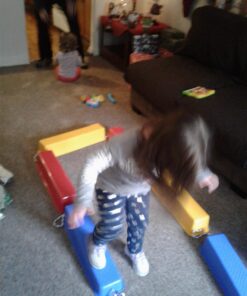 edxeducation Step-a-Logs - Supplies for Physical Play - Indoor and Outdoor - Exercise and Gross Motor Skills - Stackable - Build Coordination 29 71u6DTYJ vL