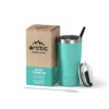 Arctic Tumblers | 20 oz Matte Turquoise Insulated Tumbler with Straw & Cleaner - Retains Temperature up to 24hrs - Non-Spill Splash Proof Lid, Double Wall Vacuum Technology, BPA Free & Built to Last 20 oz Tumbler Matte Turquoise Powder Coat