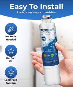 Pureline + DA29-00020B Samsung Water Filter da29-00020b Replacement, Replacement for DA29-00020A/B, HAF-CIN/EXP, HAF-CIN,DA97-08006A, Kenmore 46-9101, 469101, 9101, 4609101000, Refrigerator Filter 26 71u7hCIs4L