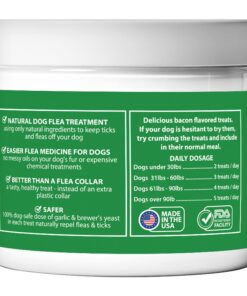 EcoFlea by ColoradoDog - all Natural Chewable Dog Treats for Flea and Tick Treatment and Prevention - 120 Count - no Chemicals, no Mess, no Collars 26 71u8atRI0GL