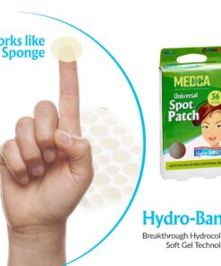 MEDca Acne Care Pimple Patch Absorbing Cover - Hydrocolloid Bandages (36 Count) Two Universal Sizes, Acne Spot Treatment for Face & Skin Spot Patch That Conceals Acne, Reduces Pimples and Blackheads 1 Count (Pack of 36) Round 2-sizes 19 71u8wgMOqL