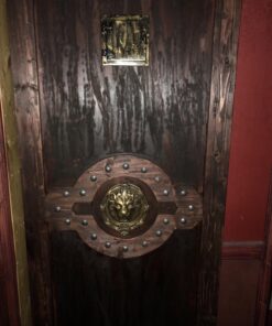 A29 Hardware 8 1/2 x 8 1/2 Inch Cast Iron Speakeasy Door Grill/Grille with Viewing Door, Black Powder Coat Finish, Large Size Large_Black 33 71u95NeEPuL