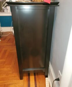 SIMPLIHOME Artisan SOLID WOOD 53 Inch Wide Transitional TV Media Stand in Black for TVs up to 60 Inches, For the Living Room and Entertainment Center Tall TV Media Stand 61 71u9DSPEhRL