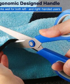 Scissors, VERONES 8 Inch Soft Comfort-Grip Handles & Stainless Steel Sharp Blades Perfect for Cutting Paper, Fabric Photos, & More, 15-Pack 15 PACK 14 71uADuOtaL