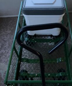 Gorilla Carts GOR400-COM Steel Garden Cart, Steel Mesh Removable Sides, 3 cu ft, 400 lb Capacity, Green 39 71uAna4jgjL