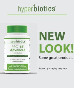 Hyperbiotics Pro 15 Advanced Probiotic Supplement | Time Release Tablets | Probiotics for Women, Men, Adults | Digestive & Immune Support | Vegan, Dairy & Gluten Free | 60 Count 60 Count (Pack of 1) 12 71uAwbOncLL