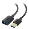 Cable Matters Long USB to USB Extension Cable 10 ft (USB 3.0 Extension Cable/USB Extender) in Black for Webcam, VR Headset, Printer, Hard Drive and More - 10 Feet 1