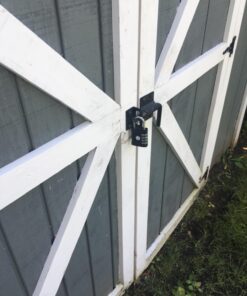 Padlock 4 Digit Combination Lock - for Gym School Locker, Outdoor Gate, Shed, Fence, and Storage, Combo Lock - Locker Lock- Weatherproof Metal - Keyless, Easy to Set, Resettable - Black 23 71uCIhszoxL