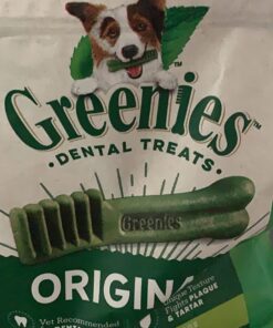 GREENIES Original TEENIE Natural Dental Care Dog Treats, 12 oz. Pack (43 Treats) Unflavored 43 Count (Pack of 1) 35 71uCwypGqPL