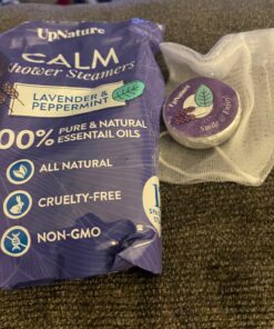 UpNature Shower Steamers Aromatherapy, Calm 12pcs - Lavender Shower Steamer Restore Relaxation, Essential Oil Lavender Shower Bath Bombs Tablets for Stress Relief, Self Care Gifts for Women & Men Calm Relaxation 22 71uD4SLDkcL