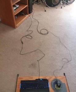 Amazon Basics USB-A 3.0 Extension Cable, 4.8Gbps High-Speed, Male to Female Gold-Plated Connectors, 3 Meters, Black 9.8 Feet 1-Pack 35 71uDKXkInML