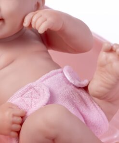 8 piece Layette Deluxe Bathtub Gift Set | JC Toys - La Newborn | 14" Life-Like Smiling Vinyl Newborn Doll w/ Accessories | Pink | Waterproof |Ages 2+ Bath Pink 24 71uDRRox62L