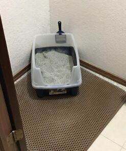iPrimioJUMBO SIZE Cat Litter Trapper - EZ Clean (Brown/Tan) - 32 inches by 30 inches / Super BIG. Exclusive Water Proof Layer and Puppy Pad Option. Patent Pending. 32x30 - Brown 41 71uDfRxsW6L