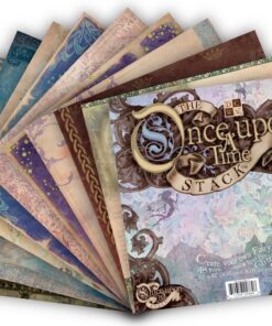Alternative view of Die Cuts With A View-Once Upon A Time 12x12 Paper Stack With Glitter, Card Stock For Scrapbooking Card Stock Colored Paper Card Stock Craft Paper Card Stock For Card Making Decorative Card Stock