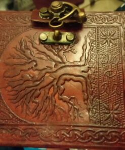 Leather Celtic Tree of Life Book of Shadows Blank Spell Book Wicca 5" Brown 50 71uES2PsLeL