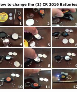 Small Dog Light - Dog Collar Light - Bubbas Leash Light - 2 Per Pack - Dog Walks & Backyard Monitoring. Attaches to Leash, Dog Collar, Harness. Small & Large Dogs. (Stealth Black) Bubba's Leash Light 41 71uF I8xrDL