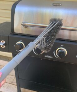 BEST BBQ Grill Brush Stainless Steel 18" Barbecue Cleaning Brush w/Wire Bristles & Soft Comfortable Handle - Perfect Cleaner & Scraper for Grill Cooking Grates 51 71uFIWss3TL