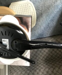 Crepe Maker - Cooks Crepes Bacon, Roti, Tortillas & Pancakes - Nonstick Cooktop - 8-inch Cook Area with On/Off Switch, Automatic Temperature Control & Cool-Touch Handle - Includes Whisk & Spatula 35 71uFNi0r hL