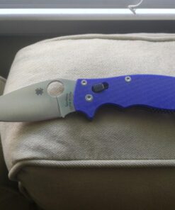 Spyderco Manix 2 Signature Knife with 3.37" CPM S110V Steel Blade and Durable Dark Blue G-10 Handle - PlainEdge - C101GPDBL2 44 71uGBb6GE9L