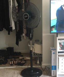 COSTWAY Pedestal Fan, Black-Double 3 Blades 31 71uGDwtVx2L