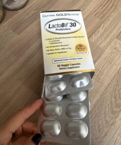 LactoBif Probiotics, 30 Billion CFU, 60 Veggie Capsules, California Gold Nutrition 11 71uGbuPreaL