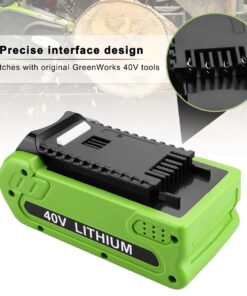 energup 40V Replacement Battery for Greenworks 40V Battery G-MAX 29462 29252 20202 22262 25312 25322 20642 22272 27062 21242 GreenWorks 40V Lithium Battery (Not for Gen 1) 10 71uHidP9AFL