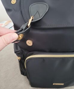 Baby Diaper Bag Backpack with Stroller Hooks, Pipi bear Multi-function Stylish Travel Diaper Back Pack for Mom and Dad, Baby Changing Bag, Maternity Nappy Bag for Boys and Girls, Large Capacity, Black 87 71uIjq8UcL