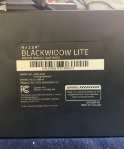 Razer BlackWidow Lite TKL Tenkeyless Mechanical Keyboard : Orange Key Switches - Tactile & Silent - White Individual Key Lighting - Compact Design - Detachable Cable - Classic Black Orange Switches - Tactile & Silent 39 71uJ016z24L