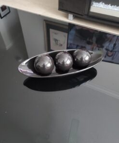 Hosley Decorative Bowl and Orb Set. Ideal Gift for Weddings Special Occasions and for Decorative Centerpiece in Your Living Dining Room (Black) Black 44 71uK8YMNAHL