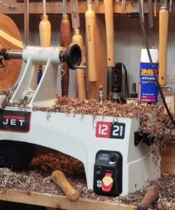 JET 12" x 21" Woodworking Lathe, Variable Speed, 1Ph 115V (JWL-1221VS) Variable Speed Wood Lathe 53 71uL zAFC L