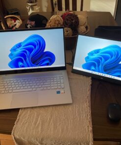 ViewSonic VA1655 15.6 Inch 1080p Portable IPS Monitor with a Built-in Stand, Mobile Ergonomics, USB C, Mini HDMI and Protective Case for Home and Office,Black 63 71uLAVXC2PL