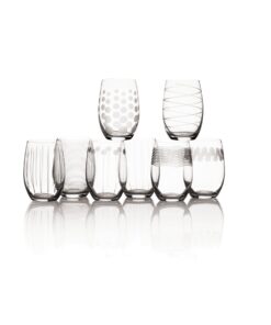 Mikasa Cheers Stemless Wine Glass, 17-Ounce, Set of 8 8 Count (Pack of 1) Clear 8 71uLfeqjYoL