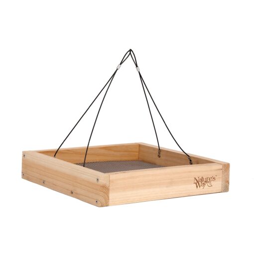 Nature's Way Bird Products CWF3 Cedar Platform Tray Bird Feeder 12" x 12" 12" x 12"