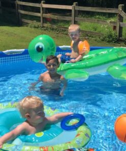 H2OGO! Turtle Ride On Inflatable Pool Float 21 71uM3RMQa4L