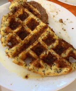 Oster Belgian Waffle Maker with Adjustable Temperature Control, Non-Stick Plates and Cool Touch Handle, Makes 8" Waffles, Stainless Steel 36 71uNzNhm9JL