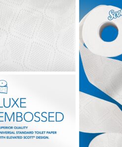 Scott® Professional 100% Recycled Fiber Standard Roll Toilet Paper (13217), with Elevated Design, 2-Ply, White, Individually wrapped rolls, 473 Count (Pack of 80), Total 37,840 Sheets 33 71uOaKw2acL