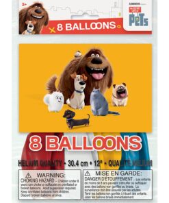 Alternative view of Secret Life of Pets Latex Balloons - 12", Assorted Colors, 8 Pcs