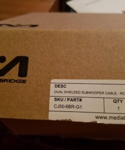 Mediabridge™ Ultra Series Subwoofer Cable (50 Feet) - Dual Shielded with Gold Plated RCA to RCA Connectors - Black - (Part# CJ50-6BR-G1) 26 71uQPz4UjWL