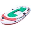 SOLSTICE Inflatable Fishing Boat Rafts 2 to 6 Person Options for Adults Compatible with Motor Comes W/Accessories Pole Holders Cushions Grab Line 6 to 12 Ft Sizes Outdoorsman Voyager Dinghy Air Floor Voyager 4-Person Boat 19 71uRDAI3NWL