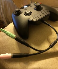 StarTech.com Headset Adapter, Microphone and Headphone Splitter - 3.5mm Male Aux to 3.5mm Female Audio & Mic Combo Jack Y Cable for Laptop / PC (MUYHSMFF) Black Male to Female 41 71uStnbyGL