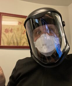 UVEX by Honeywell Bionic Face Shield with Clear Polycarbonate Visor (S8500) 55 71uU1XdOekL