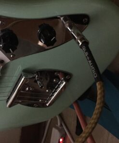 GLS Audio Instrument Cable - 1/4 Inch TS to 1/4 Inch Instrument Cable for Bass/Electric Guitar- Brown/Yellow Braided Tweed, 20ft 20 Ft. Straight Gold 31 71uU31HMSBL