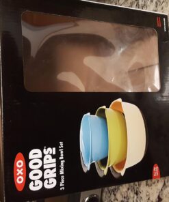 OXO Plastic Good Grips 3-Piece Mixing Bowl Set - Assorted Colors, Blue/Green/Yellow 36 71uU3Zp3wrL