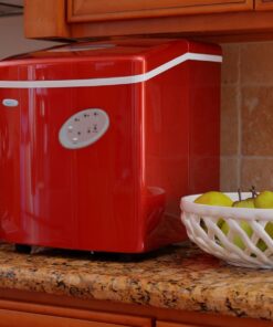 Newair Countertop Ice Maker Machine 28 lbs. of Ice in 24 Hours, Portable Design in Red with 3 Bullet Ice Cube Sizes, Convenient Rapid Ice Production, Insulated Storage 27 71uUDvpHjPL