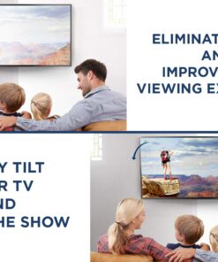 Mount-It! Corner TV Mount | Premium Swivel Full Motion Caddy Corner Wall Bracket for 37-63 inch Flat Panel Screens VESA up to 800x400, 132 lb Capacity, Black 52 71uVOwaEwML