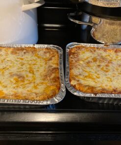 Foil Pans with Lids - 9x13 Aluminum Pans with Covers - 25 Foil Pans and 25 Foil Lids - Disposable Food Containers Great for Baking, Cooking, Heating, Storing, Prepping Food 25 Pack w/Lids 37 71uX34U1Q2L