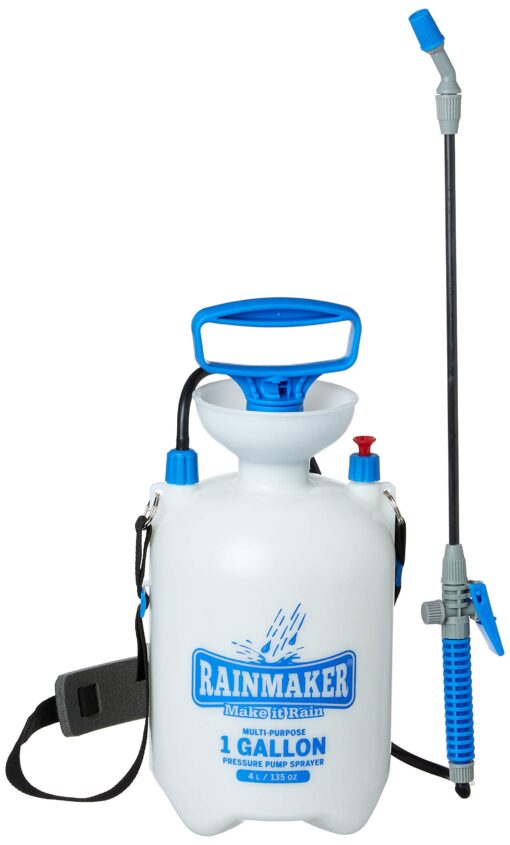 Rainmaker Multi-Purpose Pressure Pump Sprayer - For Home and Garden Applications, Easy-Pour No Mess Funnel Top, 1 Gallon