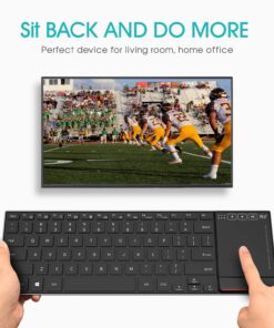 Rii K22 Ultra Slim 2.4 Gigahertz Mini Wireless Multimedia Keyboard with Touchpad for PC and Laptop 2.4G 19 71uYLPVnydL